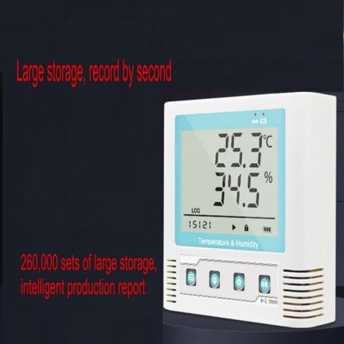 USB Temperature And Humidity Recorder High-Precision Medical Cool Cabinet Temperature And Humidity Sensor Data Automatic Recorde