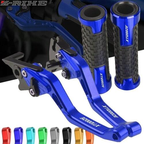 For Yamaha XT1200Z ZE SUPERTENERE 2010-2018 CNC Motorcycle Accessories Extendable Brake Clutch Levers Handlebar Hand Grips ends