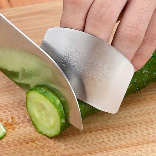 Kitchen Cooking Vegetables Finger Protection Tools Stainless Steel Protectors Finger Cut Vegetable Tools Hand Finger Protector