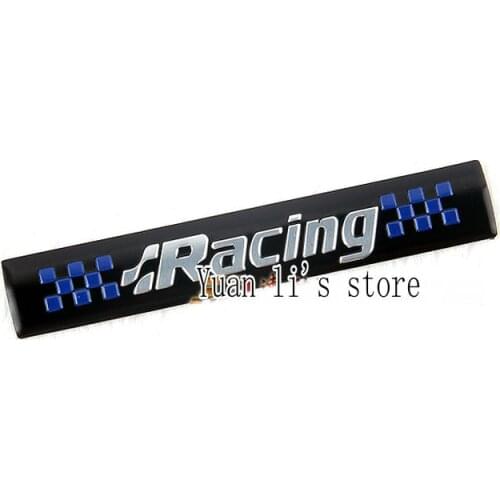 10X Car Emblem Racing car emblem stick car body stick 73*12mm Car Styling