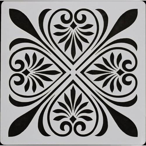 13*13 flower pvc Layering Stencils for DIY Scrapbooking/photo album Decorative Embossing DIY Paper Cards Crafts