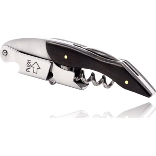 20pcs hippocampus Stainless Steel Red Wine Blackwood Bottle Opener Multi Function Beer Can Kitchen Tools Screw Corkscrew Openers