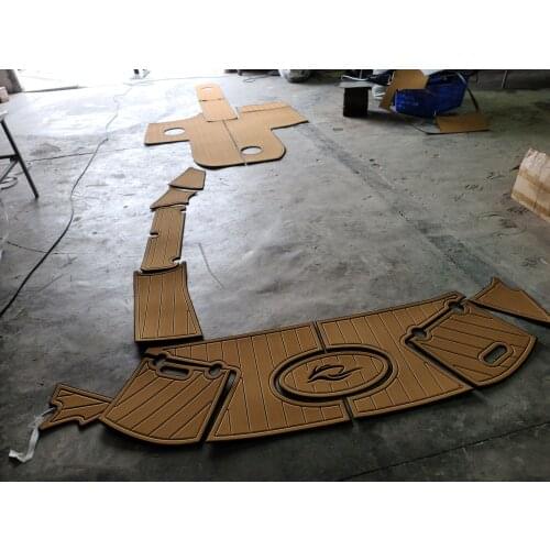 2013 Rinker 246 BR Swim Platform&Cockpit Boat EVA Faux Teak Decking Floor Pad