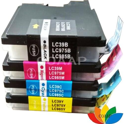 4pcs for Compatible brother LC39 LC985 LC975 Ink cartridge for MFC-J410/415W/J220/J265W DCP-J125/J315W/J515W printer cartridge
