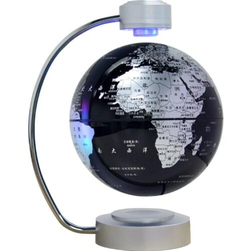 8 inch Maglev Globe Self Rotating Large Creative Craft Magnetic Levitation Globe Study Office English version Educational Gifts