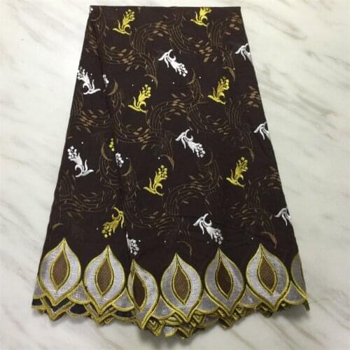 African Lace Fabric 2021 High Quality Embroidery Dry Lace With Stones Swiss Voile Lace In Switzerland Fabric 5 Yards Materials