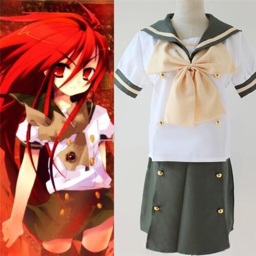 Anime Shakugan No Shana Cosplay Costumes Summer Lolita Dress Sailor Suit School Uniforms Halloween Clothing Set