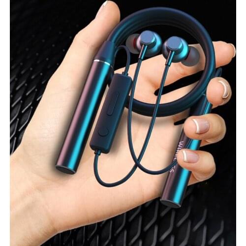 TF Card Bluetooth Headphone with Mic 80 Hours Playback Wireless Earphones Headphones Bass Sport Headsets Neckband Stereo