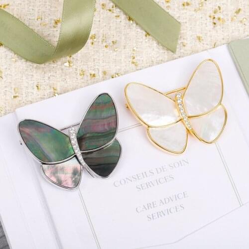 Top Quality Hot Brand Butterfly Gems Brooches Pure 925 Sliver Fashion Gift For Women Girls Exquisite Luxury Zircon Party Jewelry