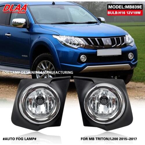 DLAA For TRITON L200 2015 2016 2017 Front Fog Lights Car Styling Spot Light Fog Lamps With Switch - 1 Pair