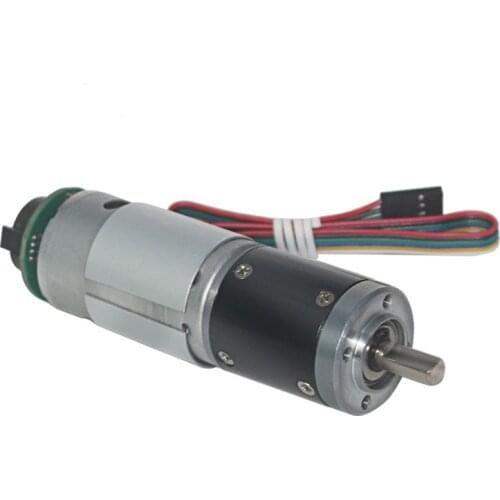 Hall Encoder 28Dim Planet deceleration Geared Motors Silent Long Life Lare Torque DC 12V 340RPM Planetary Gear Motor