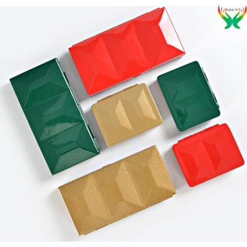 Italy FOME paint box, heavy enameled watercolor box, empty,12/24/48, whole block and half piece, multi-color iron box,Art studie
