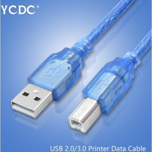 1.8m 480Mpbs USB 2.0 Printer Cable High Speed Data Scanner Sync Cord AM-to-BM For Epson Canon HP Label Printer DAC USB Printer