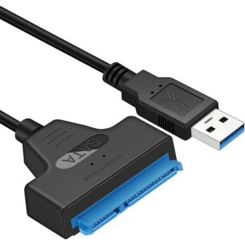 USB 3.0 to SATA 22pin Cable Adapter Converter SATA 3 USB 3.0 Cable HDD SSD Connect Cord Wire for 2.5 Inch Hard Disk Drives