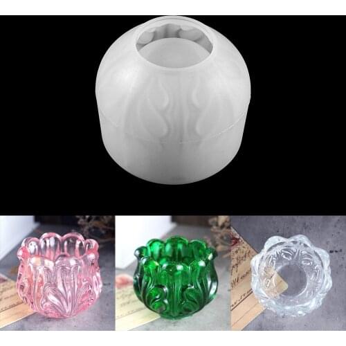 Flower Shape Storage Box Silicone Mold Ashtray Epoxy Resin Casting Mould for DIY Epoxy Resin Crafts Home Decoration Making Tool