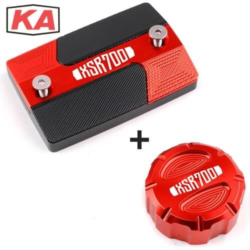 For Yamaha XSR700 Xsr Motorcycle CNC Front & Rear brake Fluid Cylinder Master Reservoir Cover Cap 700 2016 2017 2018 2019 2020