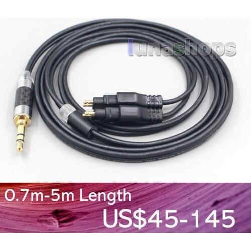 LN007091 6.5mm XLR 2.5mm Black 99% Pure PCOCC Earphone Cable For Sennheiser HD580 HD600 HD650 HDxxx HD660S HD58x HD6xx Headphone