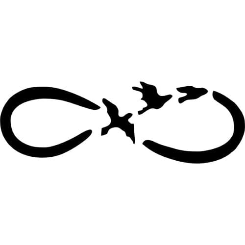 MIGNATIS - Forever Free Birds Sticker Sticker Paste Mural Art Decal For Car Window Loptop Decoration Vinyl Stickers Waterproof S