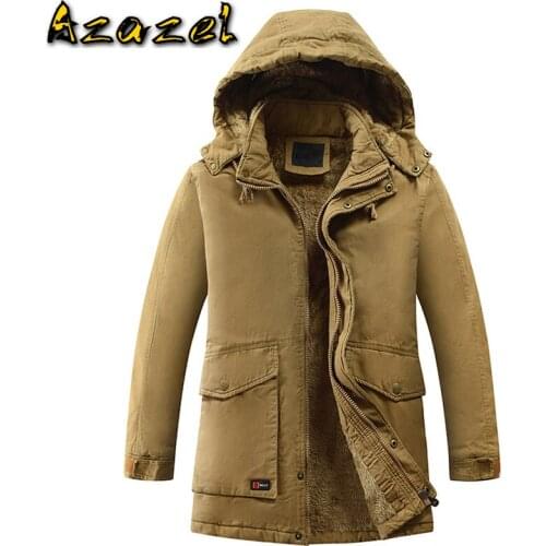 Suit For -20 Degree 2020 Hooded Jacket Winter Men Parka Fleece Padded Trench Coat Thick Warm Windbreaker Male Parkas Men Clothes
