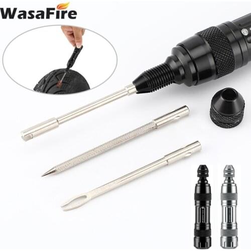 Bicycle Tubeless Tire Repair Kit MTB Bike Tire Drill Tyre Puncture Sealant Rubber Strip Set Bicycle Repair Tools