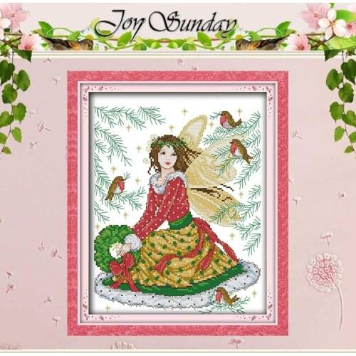 The Fairy Tale Fairy Patterns Counted 11CT 14CT Cross Stitch Set Wholesale DIY Cross-stitch Kit Embroidery Needlework Home Decor