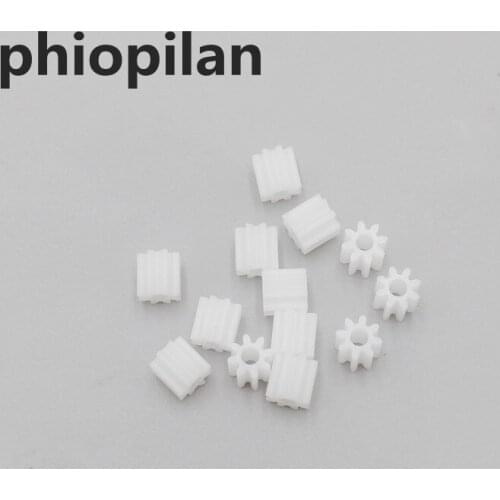 Phiopilan 0.5 modulus 8T 2A 8 Teeth 8-2A aperture=1.95mm Plastic Spindle Gear,Motor gear Model Car Gear fit to 2mm optical axis