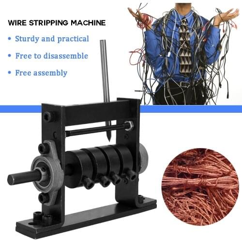 Portable Wire Stripping Machine Stripper Manual Cable Stripper Machine Scrap Cable Peeling Machine for 1-30mm Connect Hand Drill