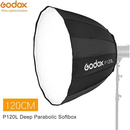 Godox P120L 120CM Deep Parabolic Bowens Mount Portable Softbox + a Grid for P120 photography accessories