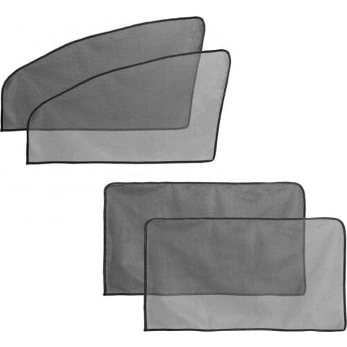 4Pcs Car Window Sunshades Universal Magnetic Sun Glare Protection Curtain Front Rear Window Shades for Toddler Kid Adult