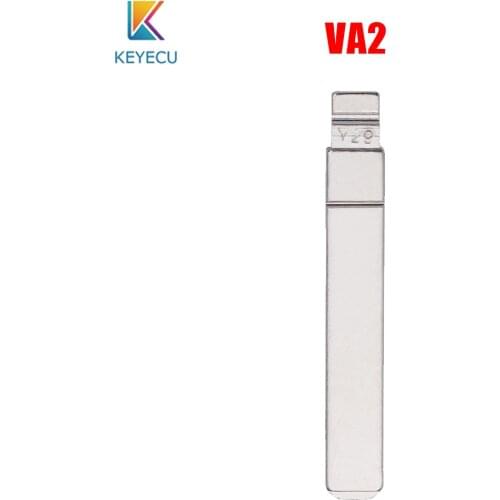 KEYECU 10PCS KEYDIY Universal Remotes Flip Key Blade , VA2 for Citroen, for Peugeot, for Renault