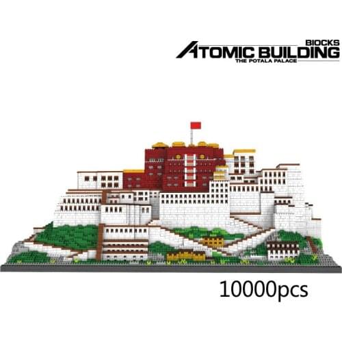 World famous Historical Architecture micro diamond block China Tibet Potala Palace building brick nanobrick toys collection