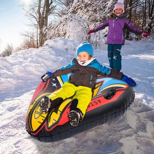 High-Quality Snow Tube with Handles Inflatable Snow Sled Sledding Inflatable Durable Winter Outdoor Sports Children Adults