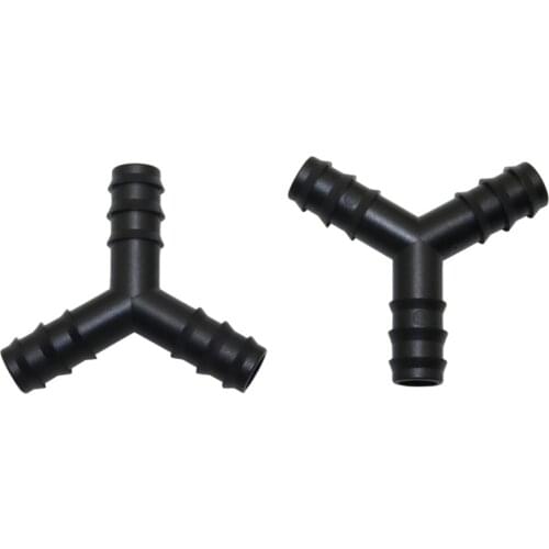 Y Hose connector Garden 1/2" Water Quick Coupling Homebrew Agriculture Drip Irrigation Fittings DN16 Hose Joint 10 Pcs