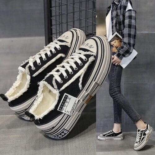 Spring and autumn new canvas shoes vulcanized platform shoes fashion wild new beggar shoes female wild student board shoes