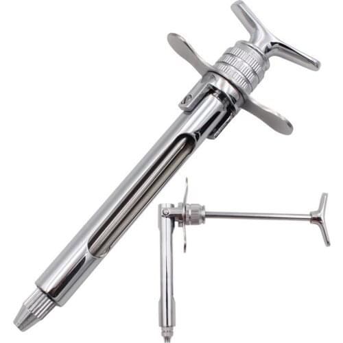 1pcs Stainless steel dentistry surgical instrument with dental teeth care head anesthesia dental syringe aspirating syringe