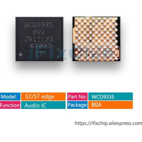 2pcs/lot WCD9335 for samsung S7 G9300 S7 Edge G9350 audio Codec ic Chip