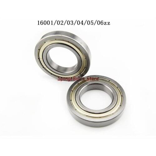 6-15pcs/Lot 16001ZZ / 16002ZZ / 16003ZZ / 16004ZZ / 16005ZZ / 16006ZZ Metal Shielded Deep Groove Ball Bearing