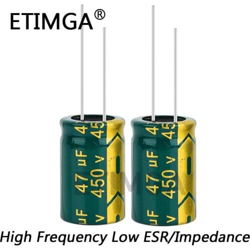 6PCS/LOT 450v 47UF High Frequency Low Impedance 450v47UF Aluminum Electrolytic Capacitor Size 16*25 20