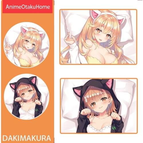 Anime Manga A Certain Scientific Railgun Misaka Mikoto Shokuhō Misaki Girl Throw Pillow Cover Hug Pillowcase Bedding Dakimakura