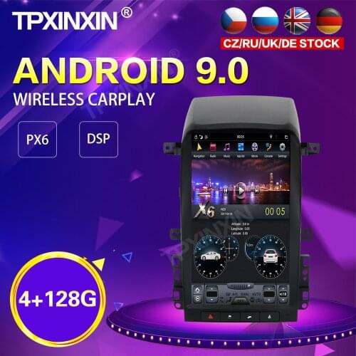 PX6 Android 9.0 4+128G Tesla Style Car Radio For Chevrolet Captiva 2008-2012 GPS Navigation Stereo Recoder Head Unit DSP Carplay