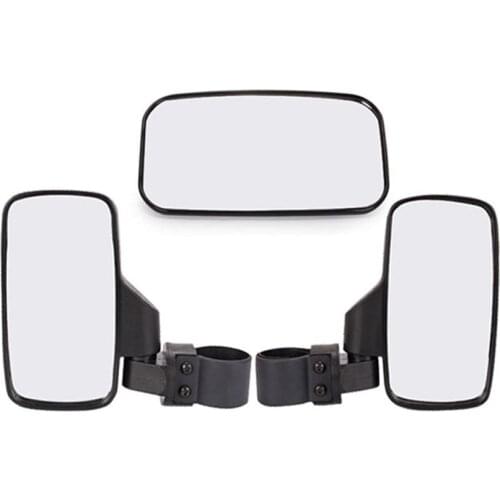 Auto Rear View Center Mirror Corrosion Resistance Sturdy Design UTV Rearview Side Mirror And Center Mirror Set For Polaris UTV