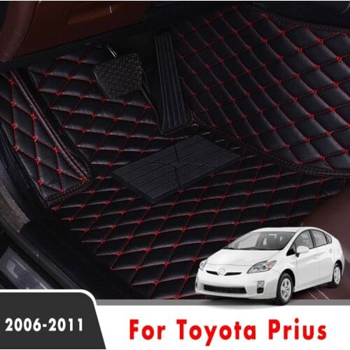 For Toyota Prius 2011 2010 2009 2008 2007 2006 Car Floor Mats Interior Accessories Protector Covers Custom Auto Leather Rugs