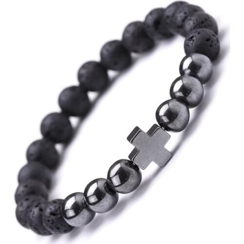 6 Colors Tiger Eye 8mm Volcanic Lava Stone DIY Arom Essential Oil Diffuser Bracelet Buddha Yoga Strand Jewelry Women Men