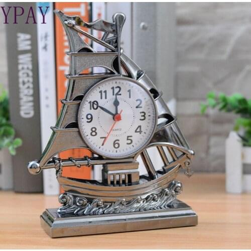European style retro spray paint sailing alarm clock watch wholesale company gifts Amazon source