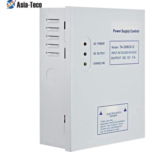 DC12V 5A 50W Door Access Control System Switch Power Supply AC 110~240V Door Access Control Power Supply