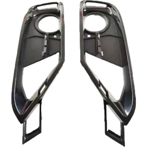 For BMW 3 Series F30/F31 2012-2015 NEW 2 Open Grid Front Bumper Fog Light Grille 2 Chrom Trim Fit 51117300739 51117300740