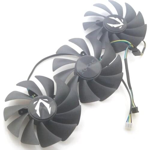 GA92S2U -PFTM DC12V 0.46A 4Pin For ZOTAC RTX3090 30080ti 3080 3070ti AMP Graphics Card Cooling Fan