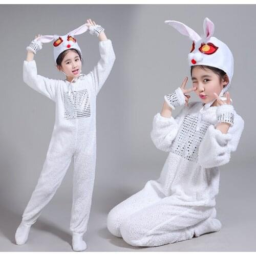 Rabbit costume for children cute animal dance suit halloween cosplay clothes animal dance clothing kindergarten performance
