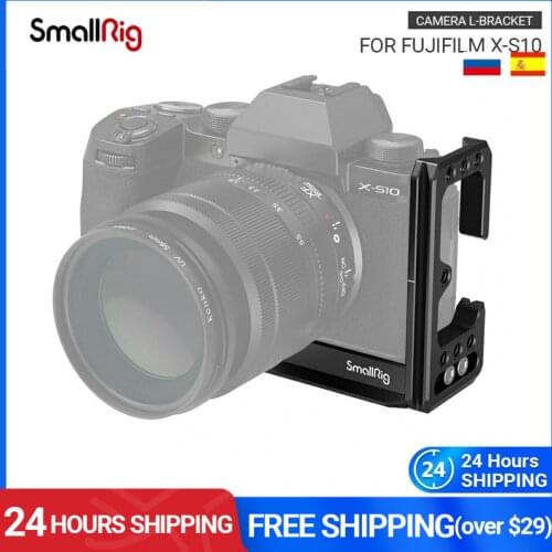 SmallRig Camera L-Bracket for FUJIFILM X-S10 Camera w/ Arca-Type 1/4" Accessory Threads Quick Release L plate 3086
