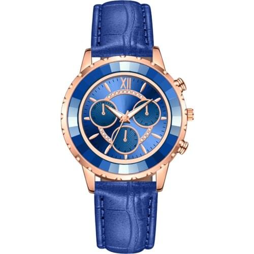 Fashion Dress Couple Watch Women Luxury Round Dial Rhinestone Quartz Analog Watch Wristwatch Accessories